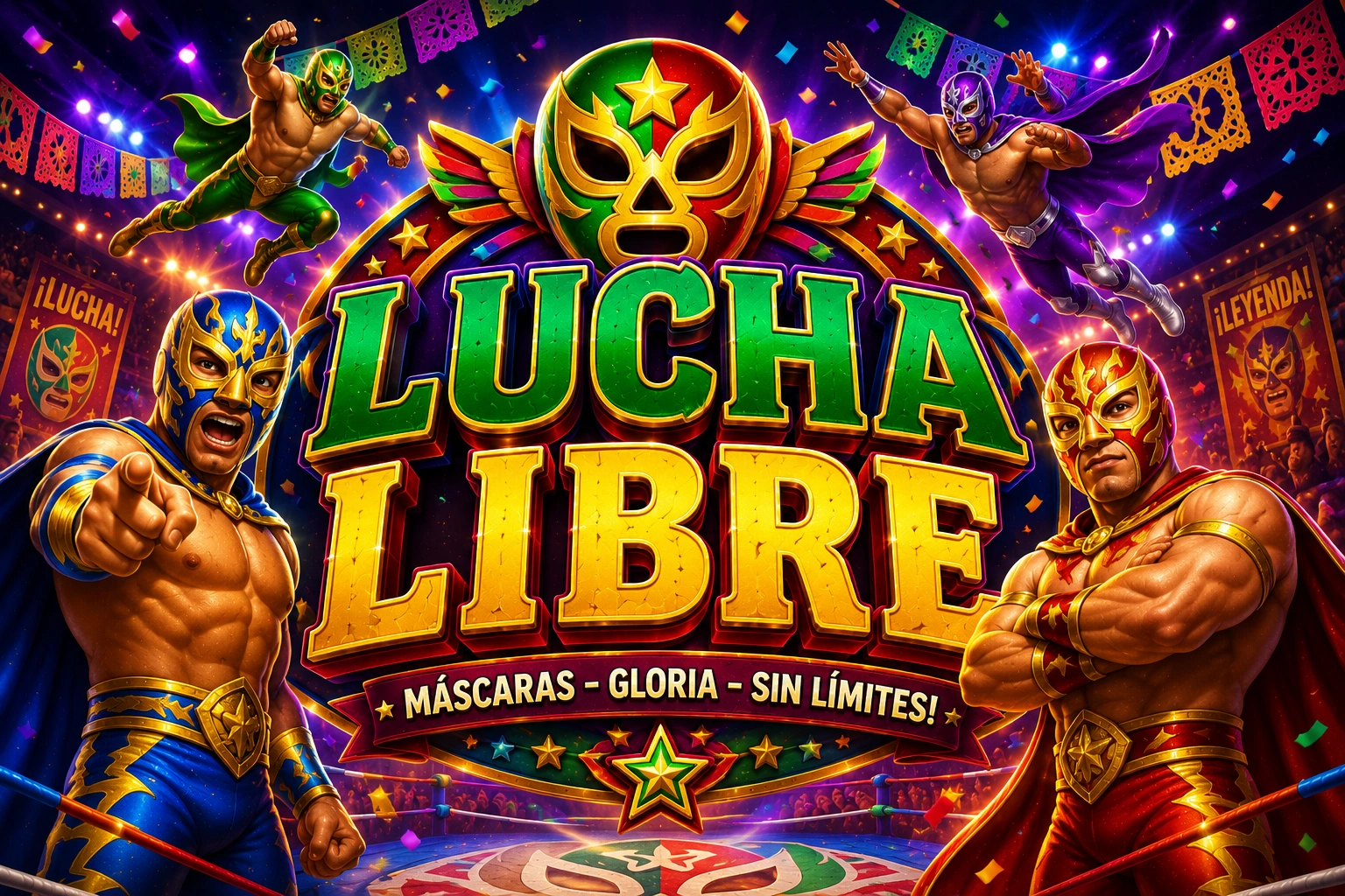 Logo 888K LUCHA LIBRE đại diện nền tảng giải trí trực tuyến và casino